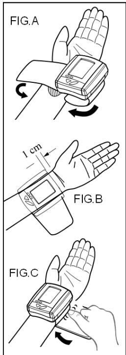 MEDION BLOOD PRESSURE MONITOR MD 42780 - Attaching the wrist sleeve - 1