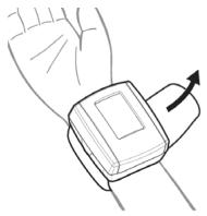 MEDION BLOOD PRESSURE MONITOR MD 42780 - Attaching the wrist sleeve - 2