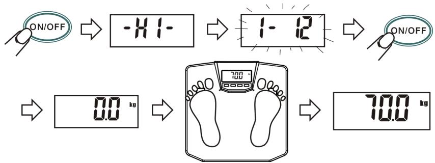 MEDION BODY FAT SCALE MM 10624 - Das Gewicht messen - 1