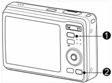 MEDION DIGITAL CAMERA LIFE E42001 MD 85962 - Zwischen Aufnahmehodes und Wiedergabemodus umschalten - 1