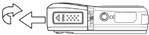 MEDION DIGITAL CAMERA LIFE E42001 MD 85962 - Legen Sie die Batterien ein. - 1