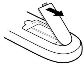 MEDION DISNEY TV PRINCESS MD 3722 - Batterijen in de afstandsbediening zetten - 1