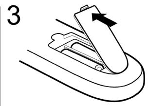 MEDION DISNEY TV PRINCESS MD 3723 - Batterijen in de afstandsbediening zetten - 3