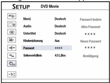 MEDION DVD RECORDER MD 82000 - Définir le mot de passer - 1