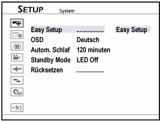 MEDION DVD RECORDER MD 82000 - Easy Setup Menu - 1