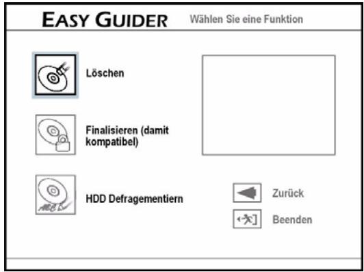 MEDION DVD RECORDER MD 82000 - Vues des outils de disque - 2