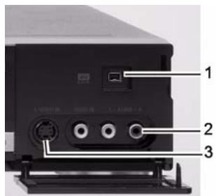 MEDION DVD RECORDER MD 82000 - Connexion en face - 1