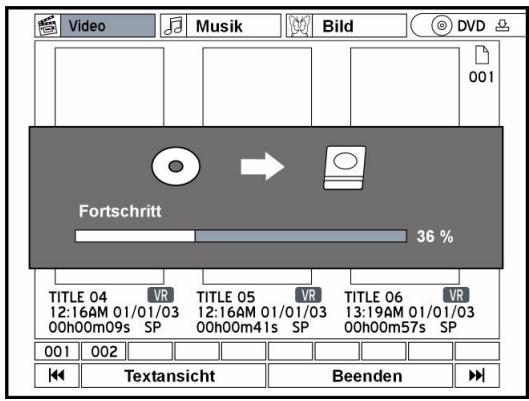 MEDION DVD RECORDER MD 82000 - "One-Touch-Copy" ausführten - 1