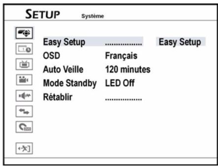 MEDION DVD RECORDER MD 82000 - Le menu Easy Setup - 1