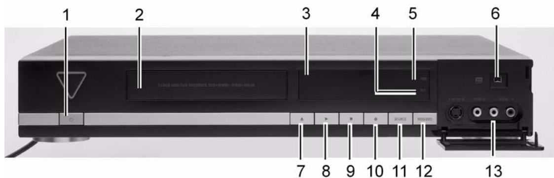 MEDION DVD RECORDER MD 82000 - Pannello anteriore apparecchio - 1