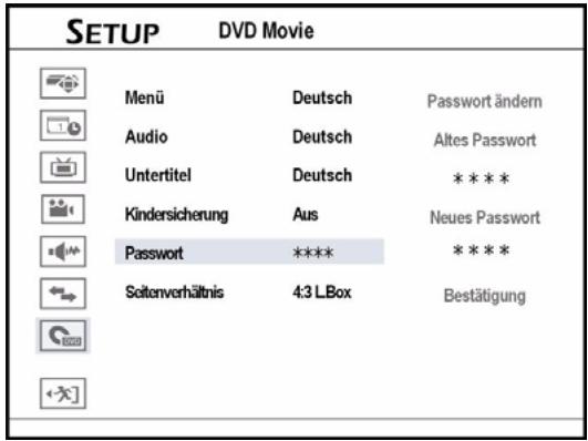 MEDION DVD RECORDER MD 82000 - Impostazione della password - 1