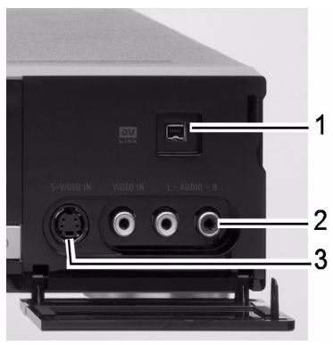 MEDION DVD RECORDER MD 82000 - Anschlüsse an der Vorderseite - 1