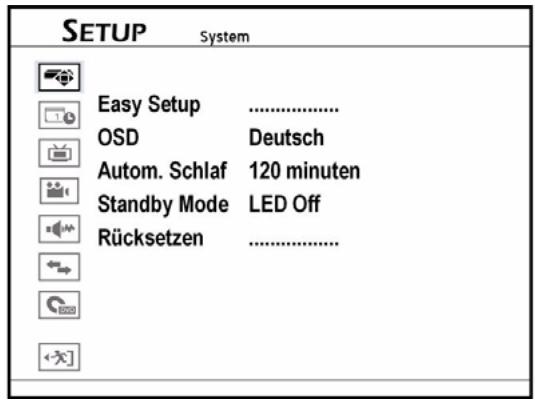MEDION DVD RECORDER MD 82000 - Sélectionnez le menu Setup - 1