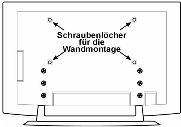 MEDION LCD TV MD 32532 - Aufhängevorrichtungen am Gerät montieren - 2