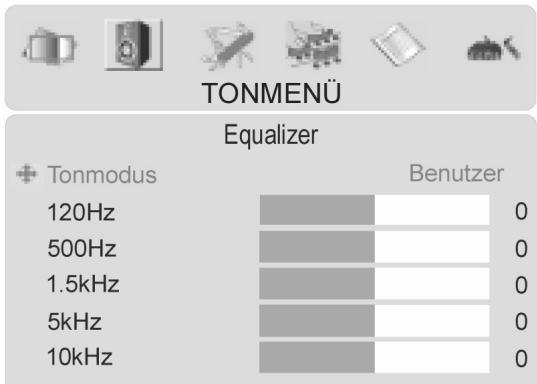 MEDION LCD TV MD 32532 - Untermenü EQUALIZER - 1