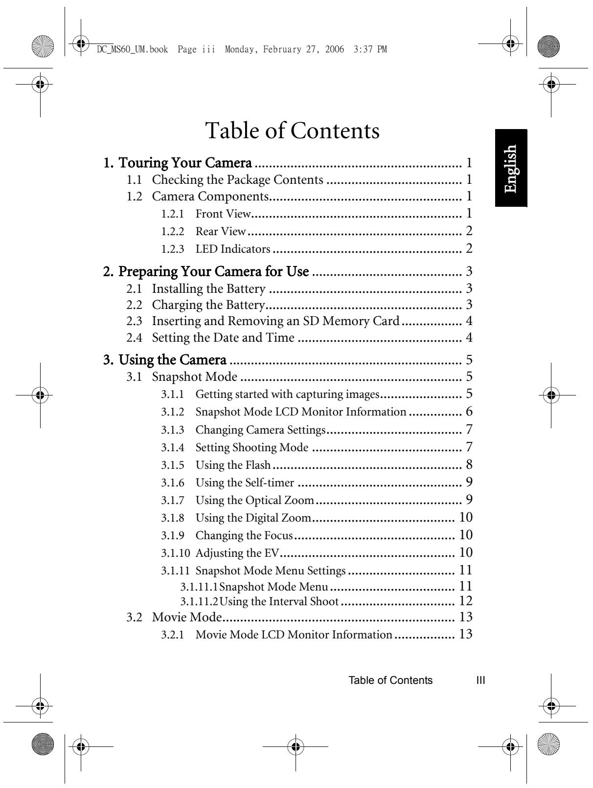 MEDION MD 85472 - Taking care of your camera - 9