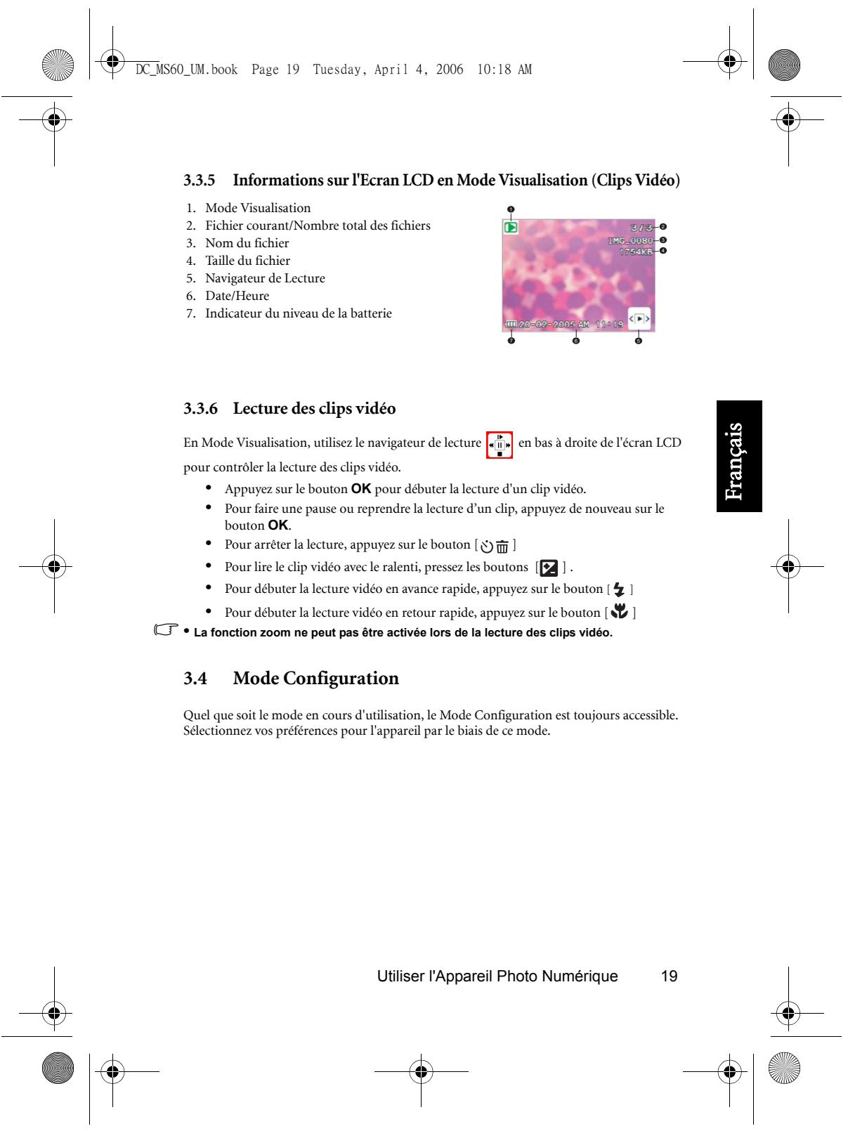 MEDION MD 85472 - Menu du mode visualisation - 11