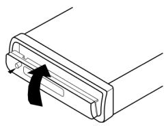 MEDION RDS CAR RADIO MD 7328 - Inserting the control panel - 1