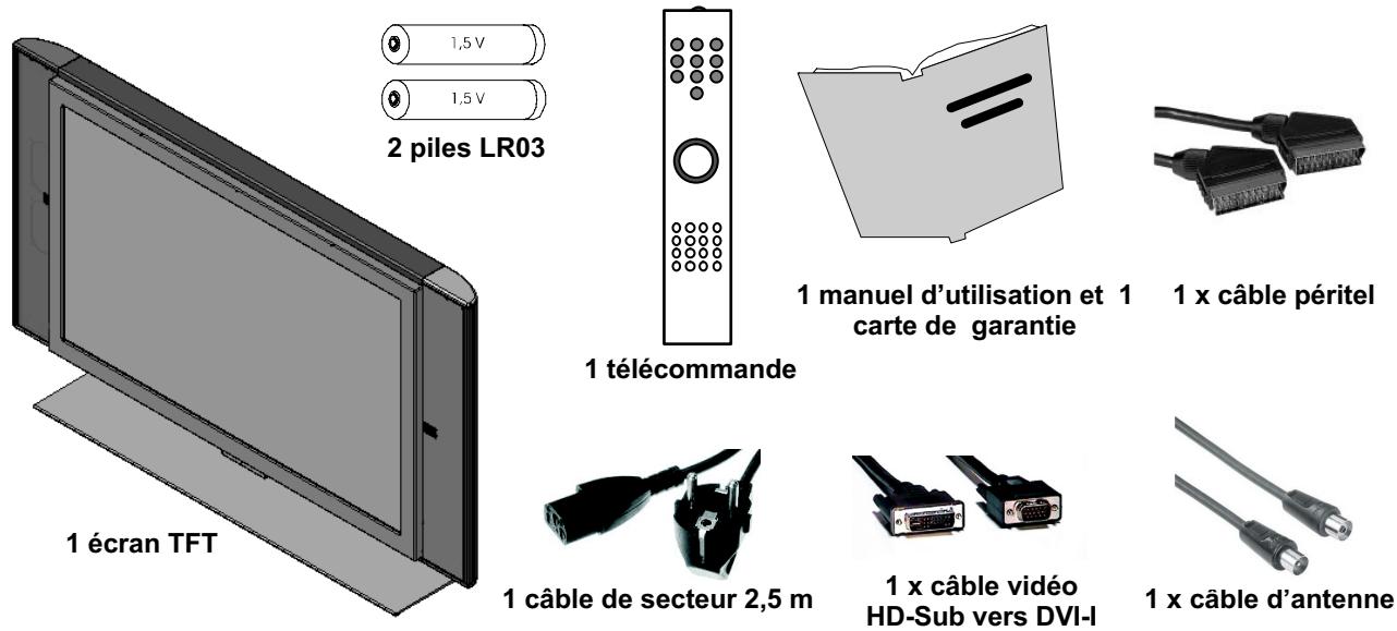 MEDION TFT DISPLAY MD 40830 - Éléments livrés - 1