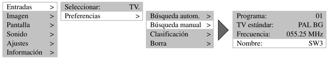 MEDION TFT DISPLAY MD 40830 - Modificar el nombre del programa - 1