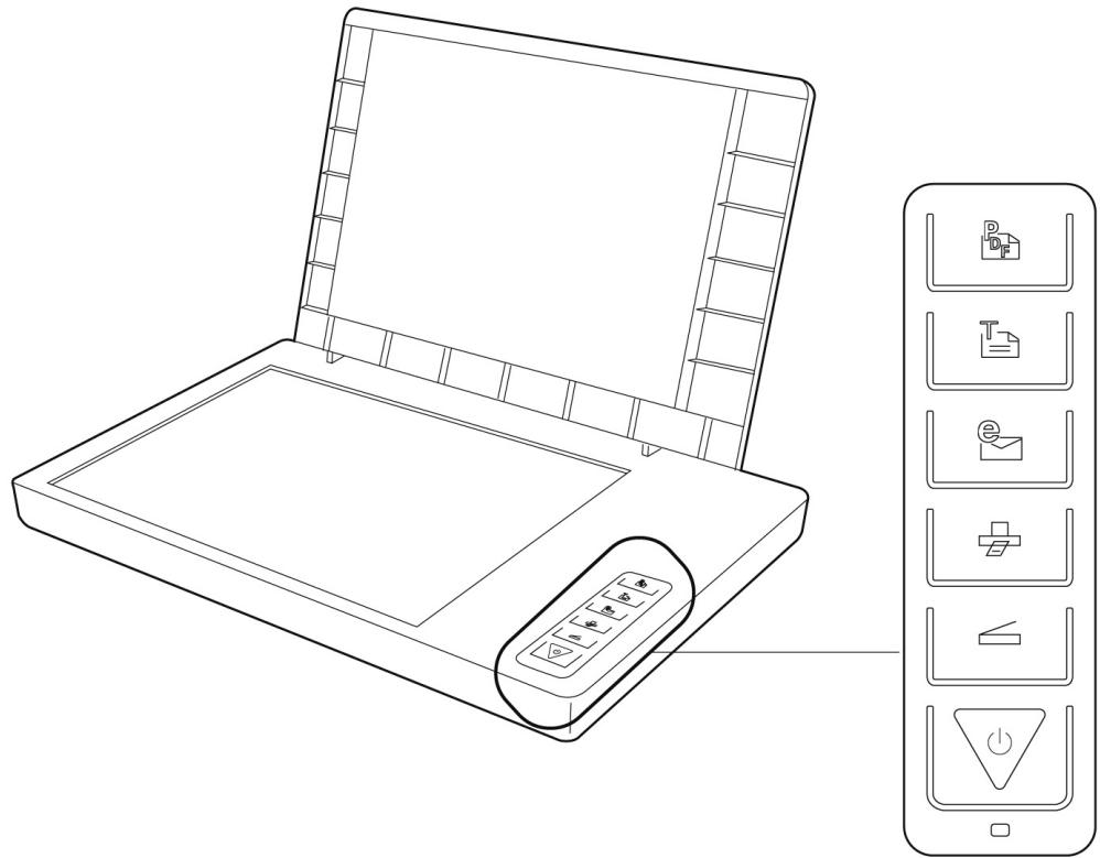 MEDION USB 2.0 FLATBED SCANNER MD 90093 - Tasti di scansione - 1