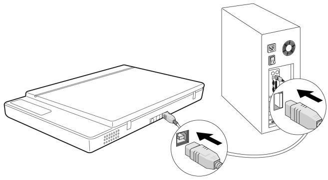 MEDION USB 2.0 FLATBED SCANNER MD 90093 - Raccordement au PC - 1