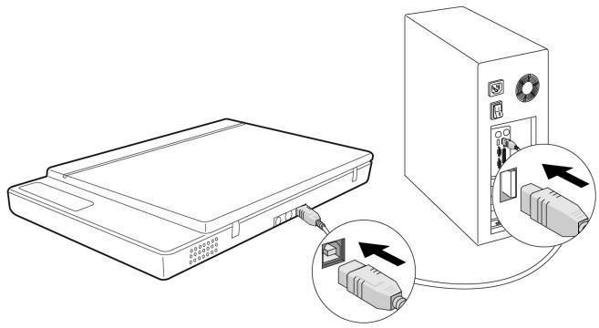 MEDION USB 2.0 FLATBED SCANNER MD 90093 - Connessione al PC - 1