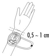 MEDION MD 15172 - Attaching the wrist sleeve - 1