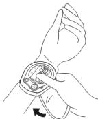 MEDION MD 15172 - Attaching the wrist sleeve - 2