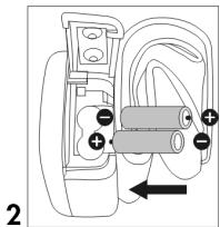 MEDION MD 15172 - Inserting batteries - 2