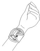MEDION MD 15172 - Attaching the wrist sleeve - 3