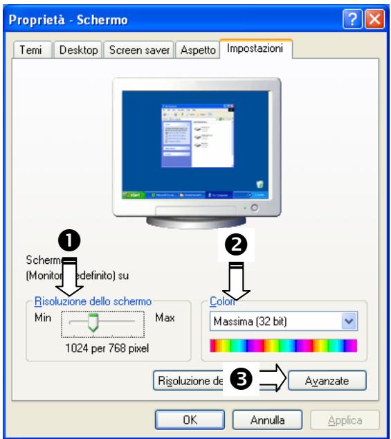 MEDION MD 20120 - Windows XP: Proprietà impostazioni - 1