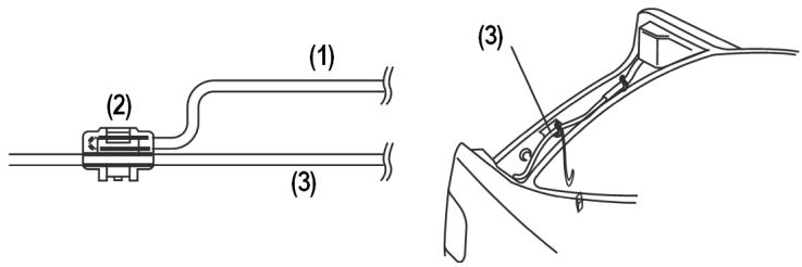 MEDION MD 82339 - Raccorder le cable deamera de recul - 1