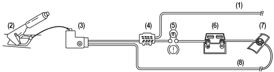 MEDION MD 82339 - Connect the hand brake cable - 1
