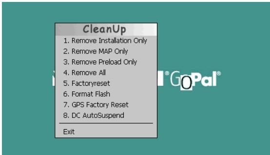 MEDION MD 97220 - Die CleanUp-Funktion bietet 8 Optionen: - 1