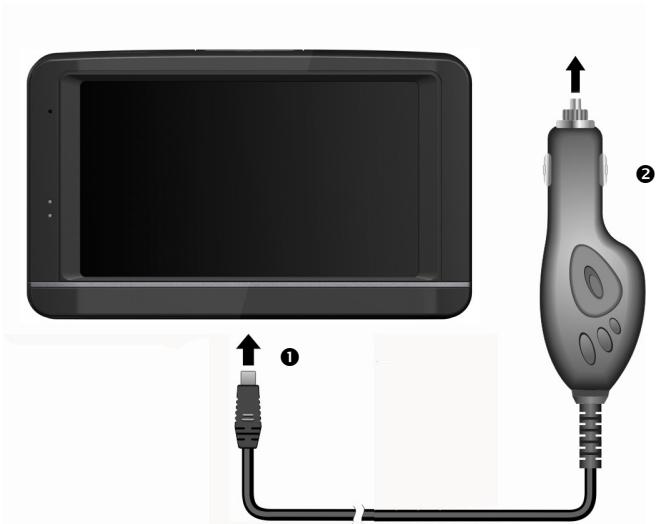 MEDION MD 97220 - Autoadapter anschließen - 1
