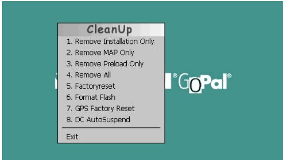 MEDION MD 97220 - La funzione CleanUp offre 8 opzioni: - 1