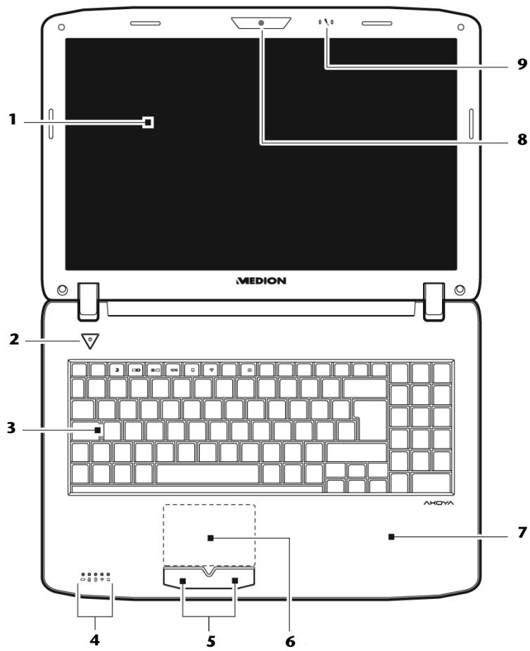 MEDION AKOYA P6624 MD 98390 - Geöffnetes Notebook - 1