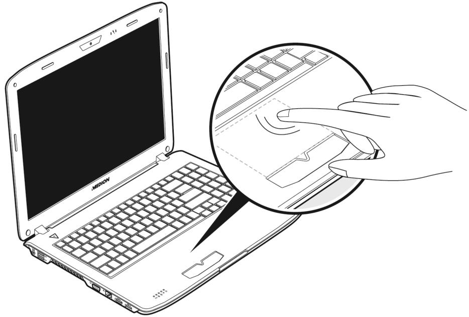 MEDION AKOYA P6624 MD 98390 - Das Touchpad - 1