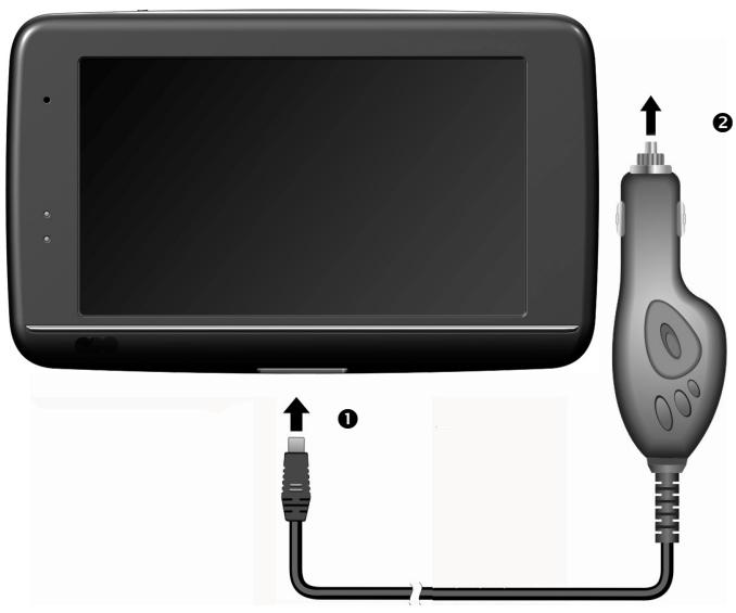 MEDION AKOYA S5611 MD 97248 - Brancher l'adaptateur voiture - 1