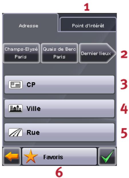 MEDION GOPAL E3115 M5 MD 96456 - Entrer une nouvelle destination - 1