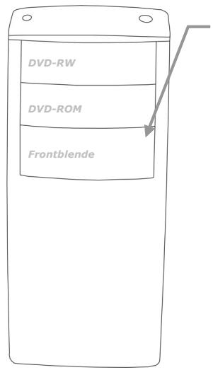 MEDION PC MD 8818 A-FR - Öffnen und Schlieben der Frontblende - 1
