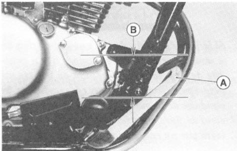 KAWASAKI ELIMINATOR 125 - Contrôle de la position de la pédale - 1
