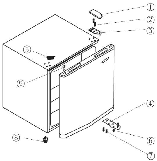 SEVERIN KS 9807 - CONGELATEUR BAR - Odwracane drzwi - 1