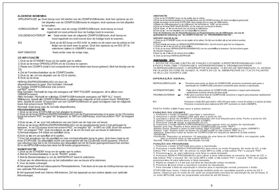 MPMAN CSU562 - Brand:MPMAN   Item:Instruction manual   Size:A4   Color:black&white - 4