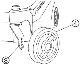 GARDENA 34 A - Réglage des hauteurs de coupe : - 1
