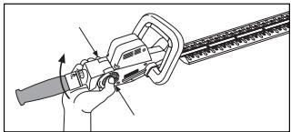 GARDENA EHT 550 VARIO - Réglage de la position de travail - 1