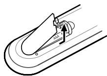 DAEWOO DF-4200S - Insertion des Piles dans la Telecommande - 1