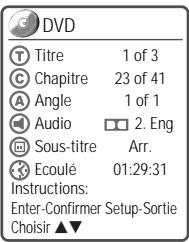 DAEWOO DH-6105 - Options d'informations DVD / HDD - 1