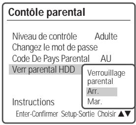 DAEWOO DH-6105 - Verrouillage parental HDD - 1